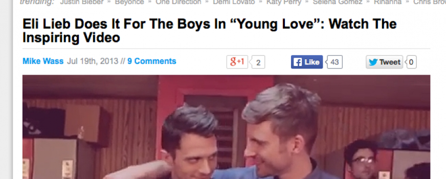 Eli Lieb Does It For The Boys In “Young Love”: Watch The Inspiring Video