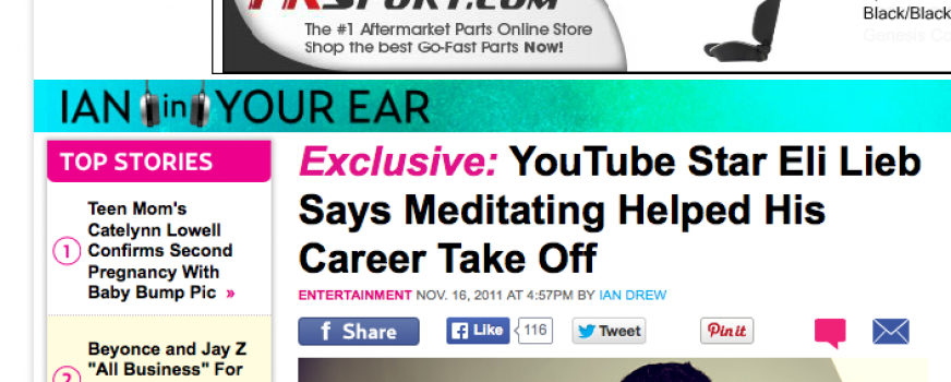YouTube Star Eli Lieb Says Meditating Helped His Career Take Off
